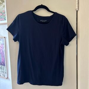 Navy Philosophy Crew Neck T-Shirt